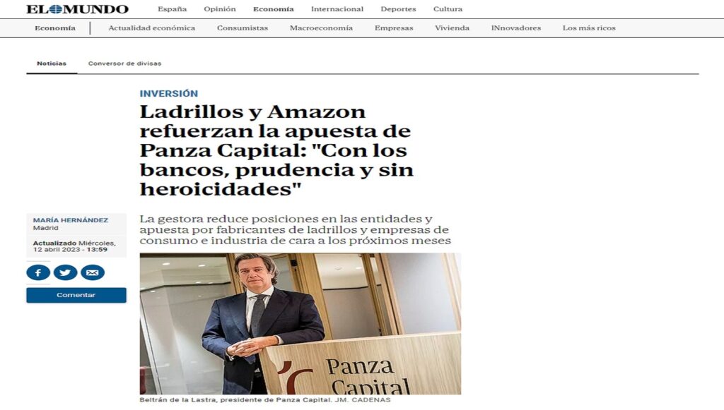 Ladrillos y Amazon refuerzan la apuesta de Panza Capital